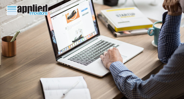 laptop on desk